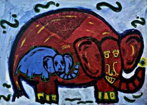 Elephant Art Borobudur